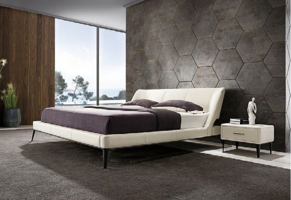 Xlmoebel Polsterbett Designer Holzbett mit Polsterung und stilvollem Design (Packung, Bett), Hergestellt in Europa