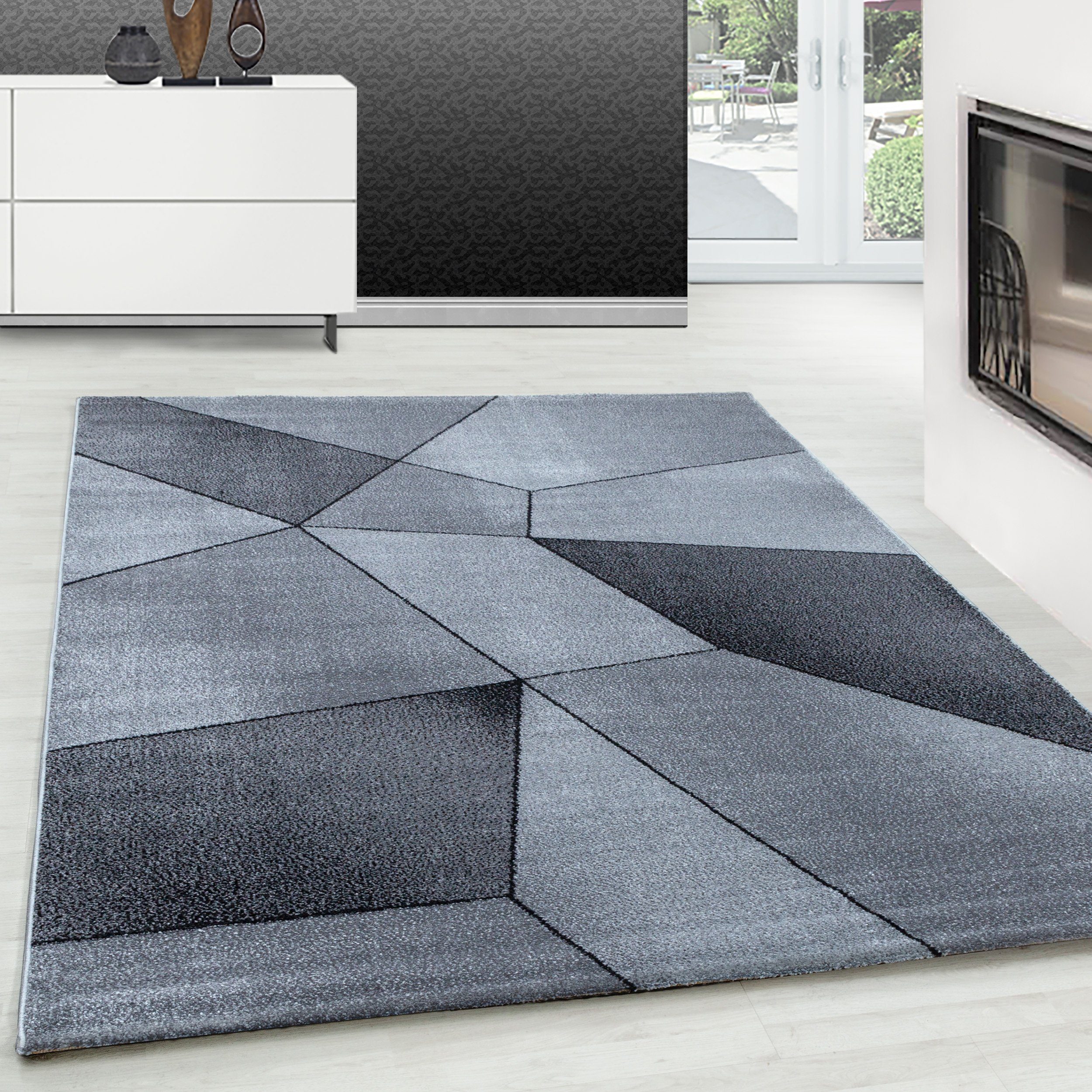 Teppich Geometrisch mm, 10 Teppich Design, Wohnzimmer Teppium, Läufer, Höhe: