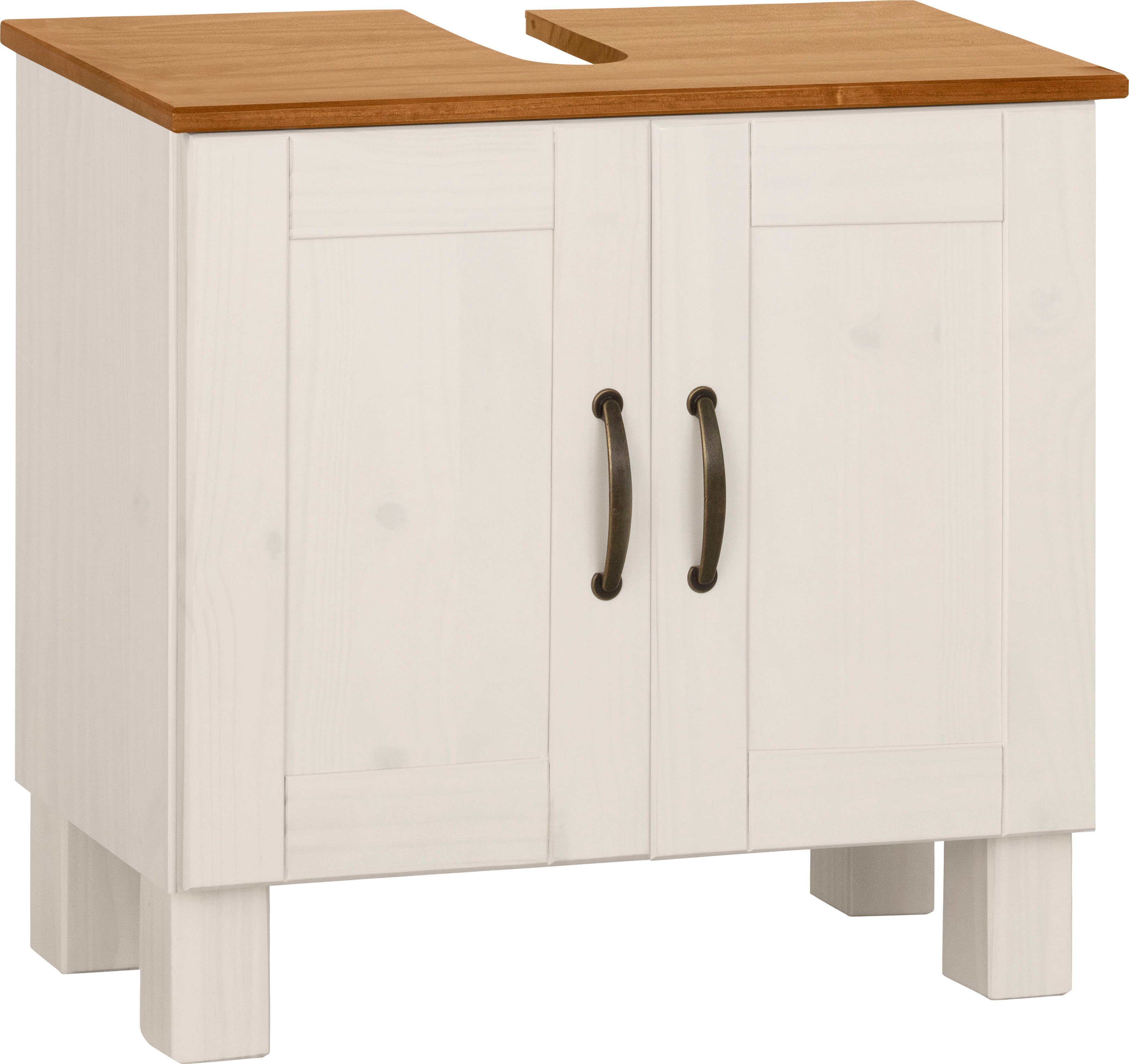 Home affaire Waschbeckenunterschrank Rodby FSC®-zertifiziertes Massivholz, günstig online kaufen