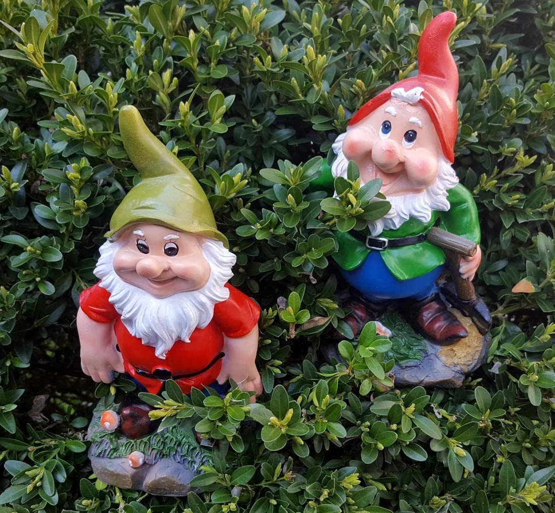 LB H&F Lilienburg Dekofigur 2er SET Gartenzwerge Zwerg Zwerge Gartenzwerg D günstig online kaufen