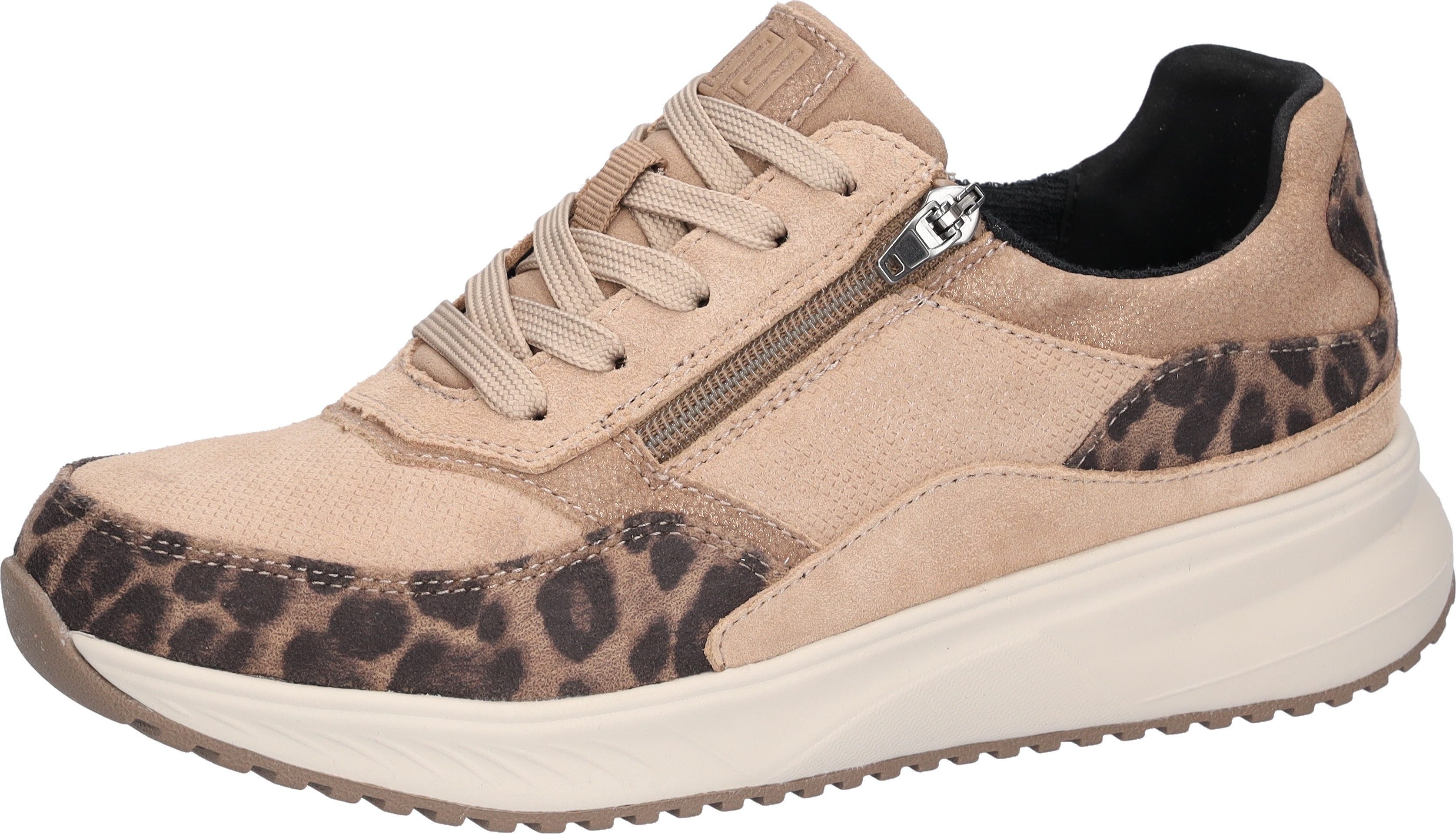 Waldläufer H-Macie Schnürschuh Sneaker mit Schnürung und Reißverschluss, H-Weite