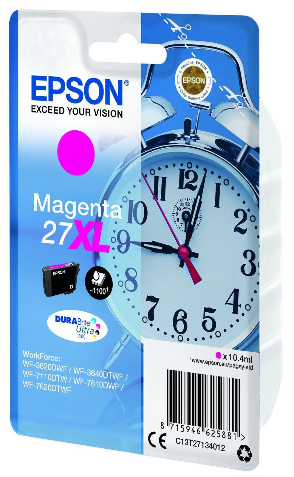 Epson Epson 27XL Wecker Druckerpatrone magenta Tintenpatrone