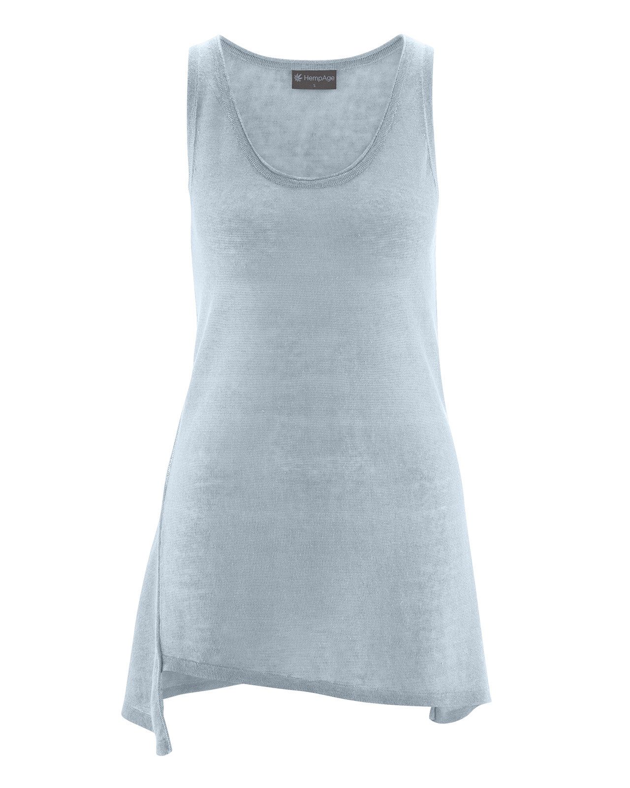 Sommerkleid Asymmetrisches Top aus 100% Hanf Normal Fit