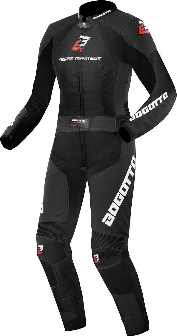 Damen Lederkombi Motorradkombi 2-Teiler Motorrad Losail Bogotto Black