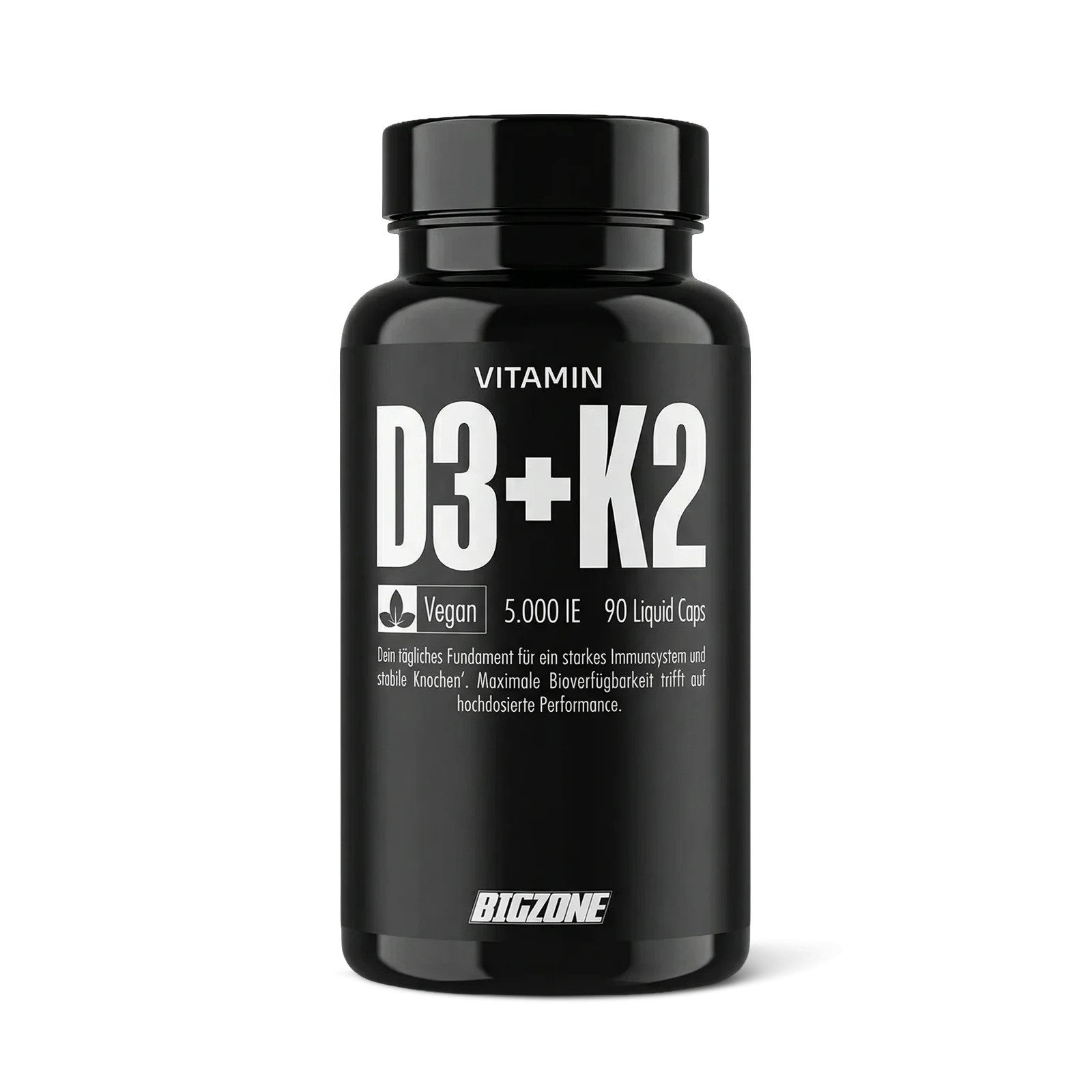 BigZone Vitamin D3 + K2 90 Kapseln Kapseln, 200 g, Kapseln