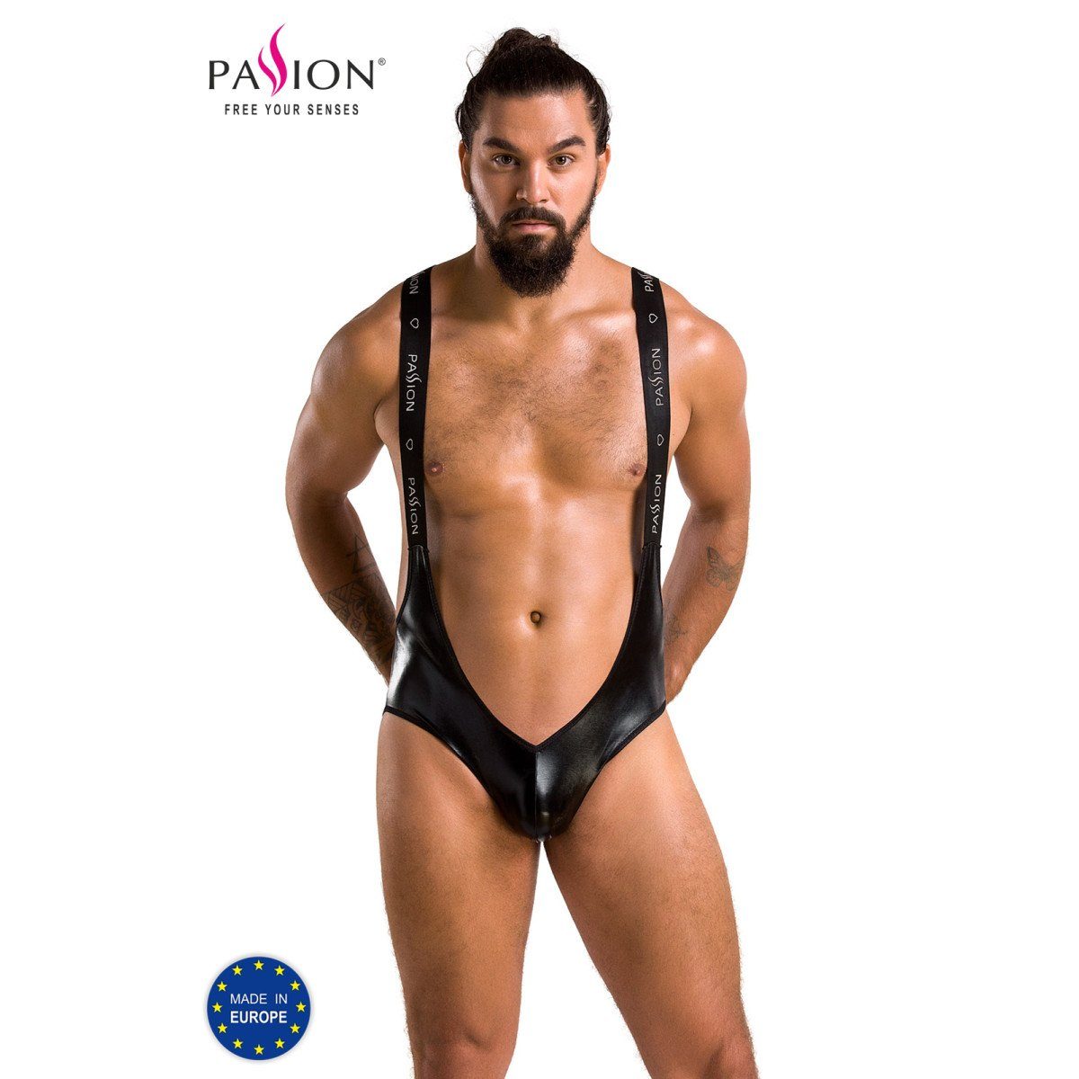 Passion Menswear Body PM 027 BRUNO body black - (L/XL,S/M,XXL)