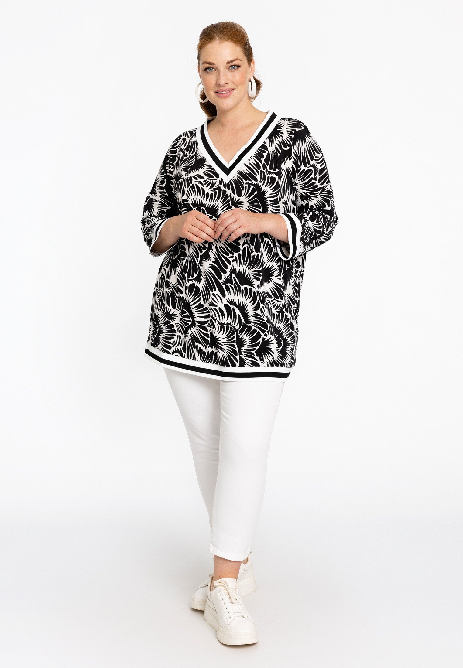 YOEK Tunika Damen Tunika mit Druck günstig online kaufen