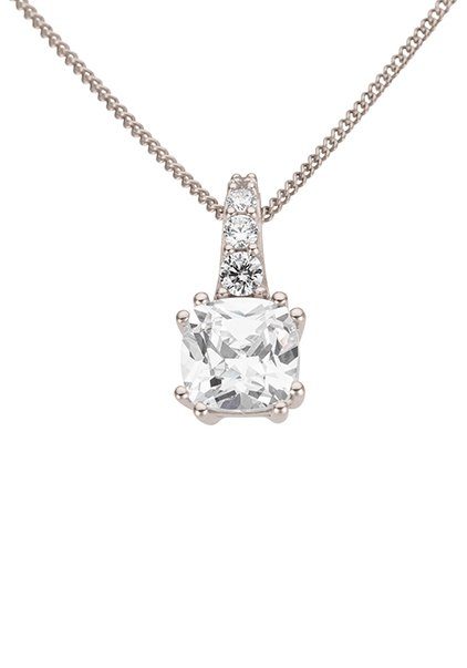 Firetti Kettenanhänger Schmuck Geschenk Gold 333 Halsschmuck Anhänger für Halskette Solitär, mit Zirkonia (synth)