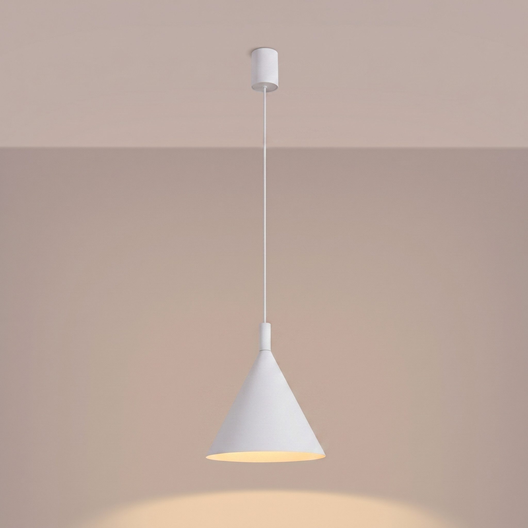 SOLLUX lighting Hängeleuchte Pendelleuchte NOX 25 weiß, Nicht enthalten