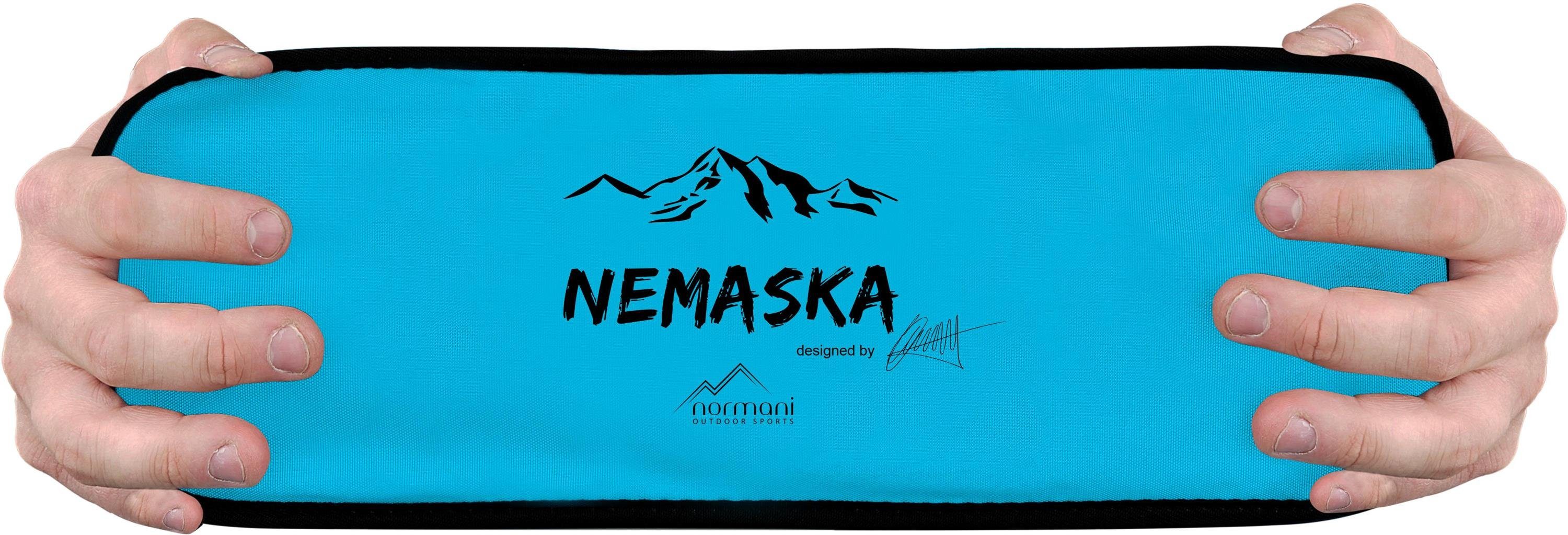 „Nemaska“, Campingstuhl normani - Campingstuhl Blau Maximale Capingsessel Ultraleichter 150 Faltstuhl Belastbarkeit: kg XXL Outdoorstuhl Klappstuhl