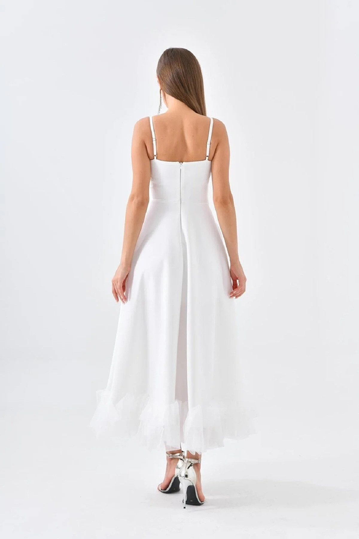 WOMAN VISION Midikleid Midikleid mit dünnen Trägern – Bild 5 von 5