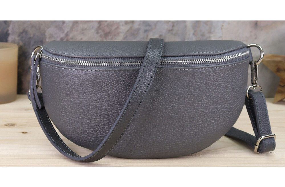 Blade Umhängetasche Bauchtasche Damen Echtleder Umhängetasche Brusttasche Gürteltasche, als Schultertasche tragbar mit Verstellbare Schultergurte
