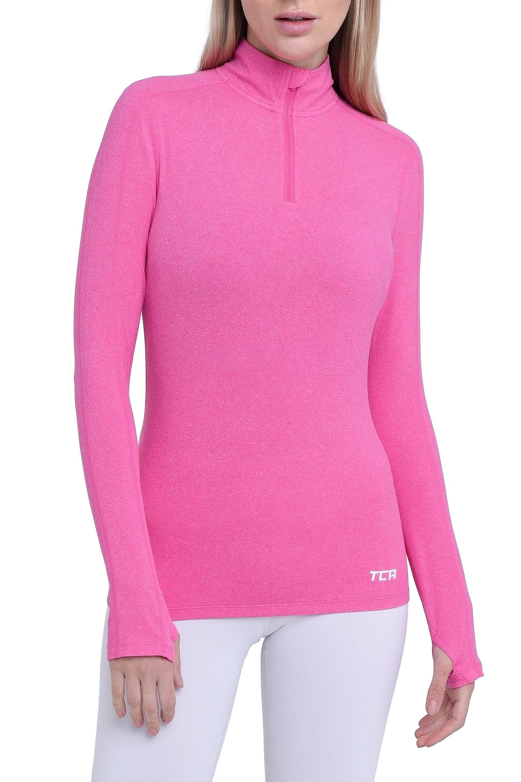 TCA Trainingsshirt TCA Damen Fusion Quickdry Laufshirt mit Reißverschlussta günstig online kaufen