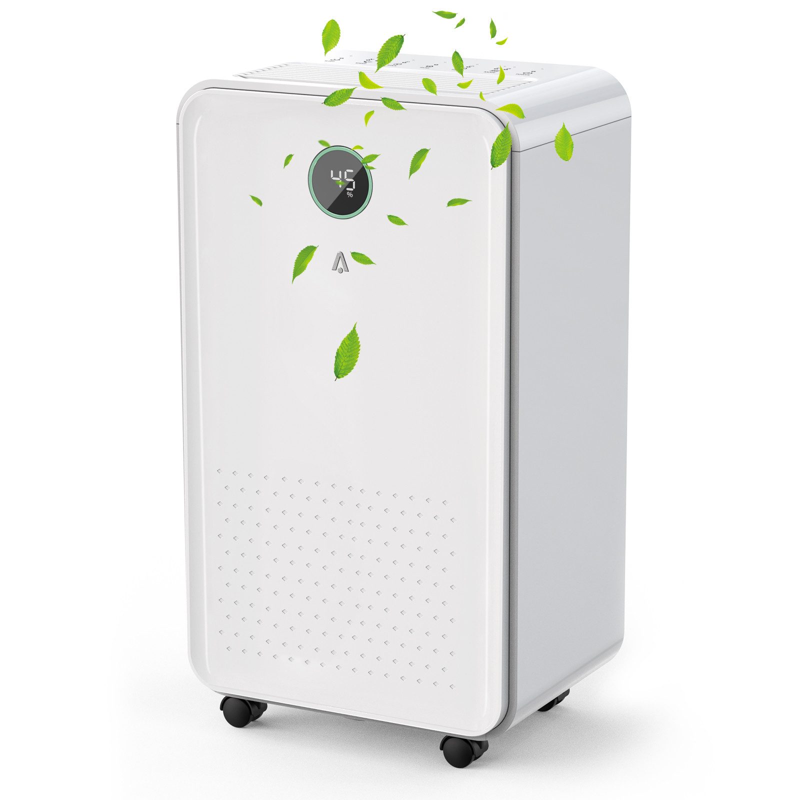 GarveeMore Luftentfeuchter Automatische oder manuelle Entleerung, leise 38dB, für zu hause, für 140 m³ Räume, Entfeuchtung 16 l/Tag, Tank 2 l