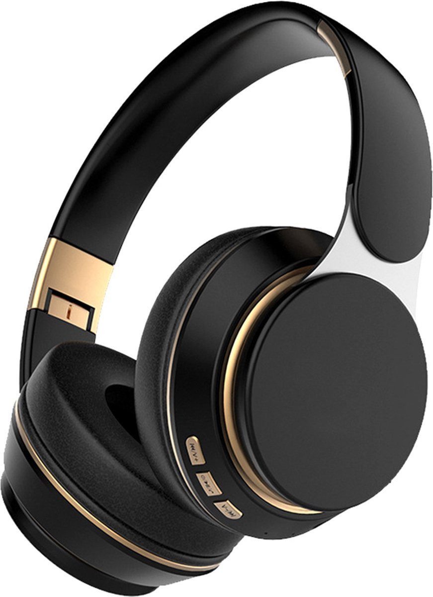 POPOLIC Kabelloser Kopfhörer, Noise-Cancelling-Headset Bluetooth-Kopfhörer (Kabelloses Over-Ear-Headset mit Stereo Bass, faltbar für Sport)