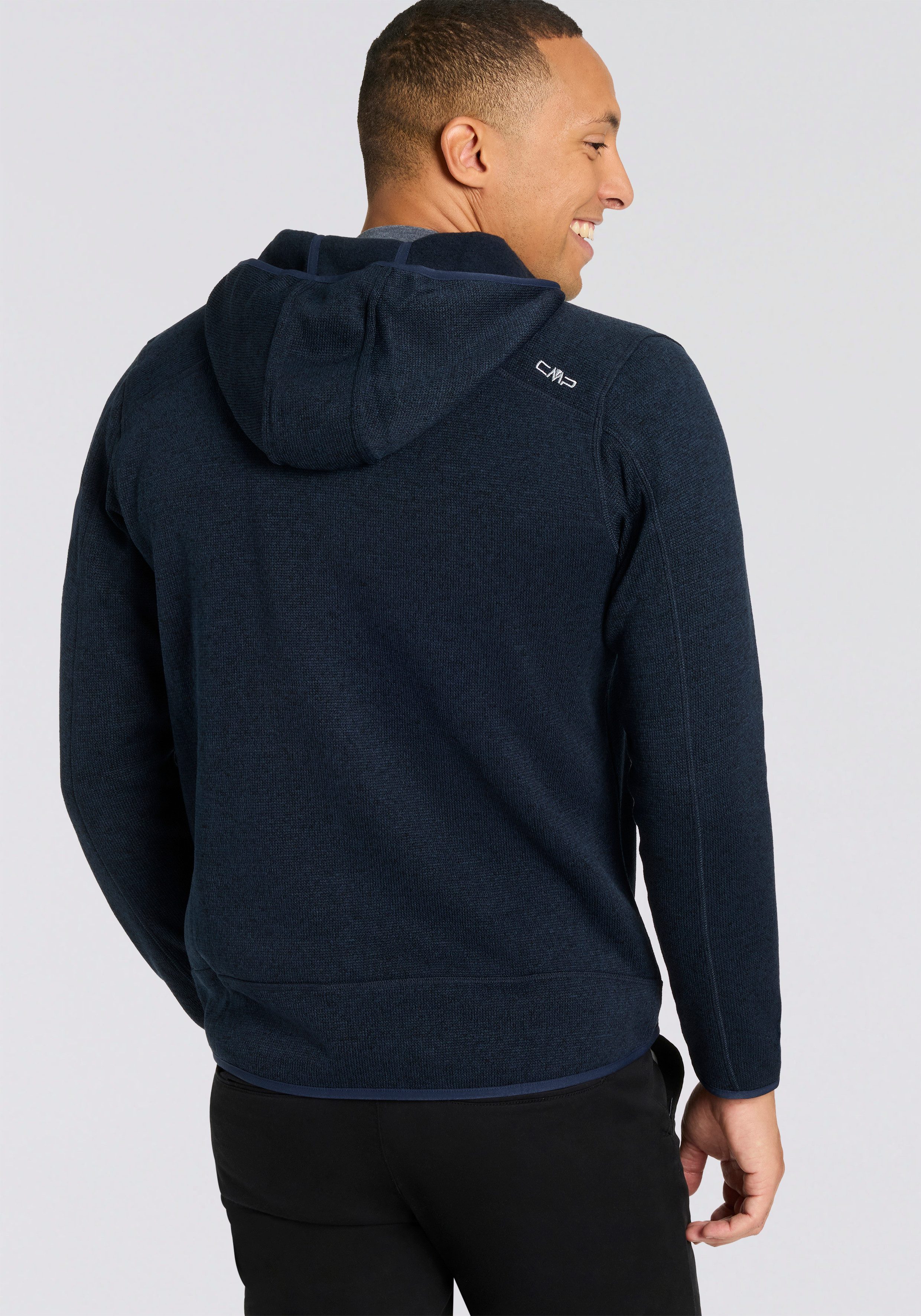 CMP Strickfleecejacke MAN JACKET FIX HOOD (1-St) atmungsaktiv, wärmend, mit günstig online kaufen