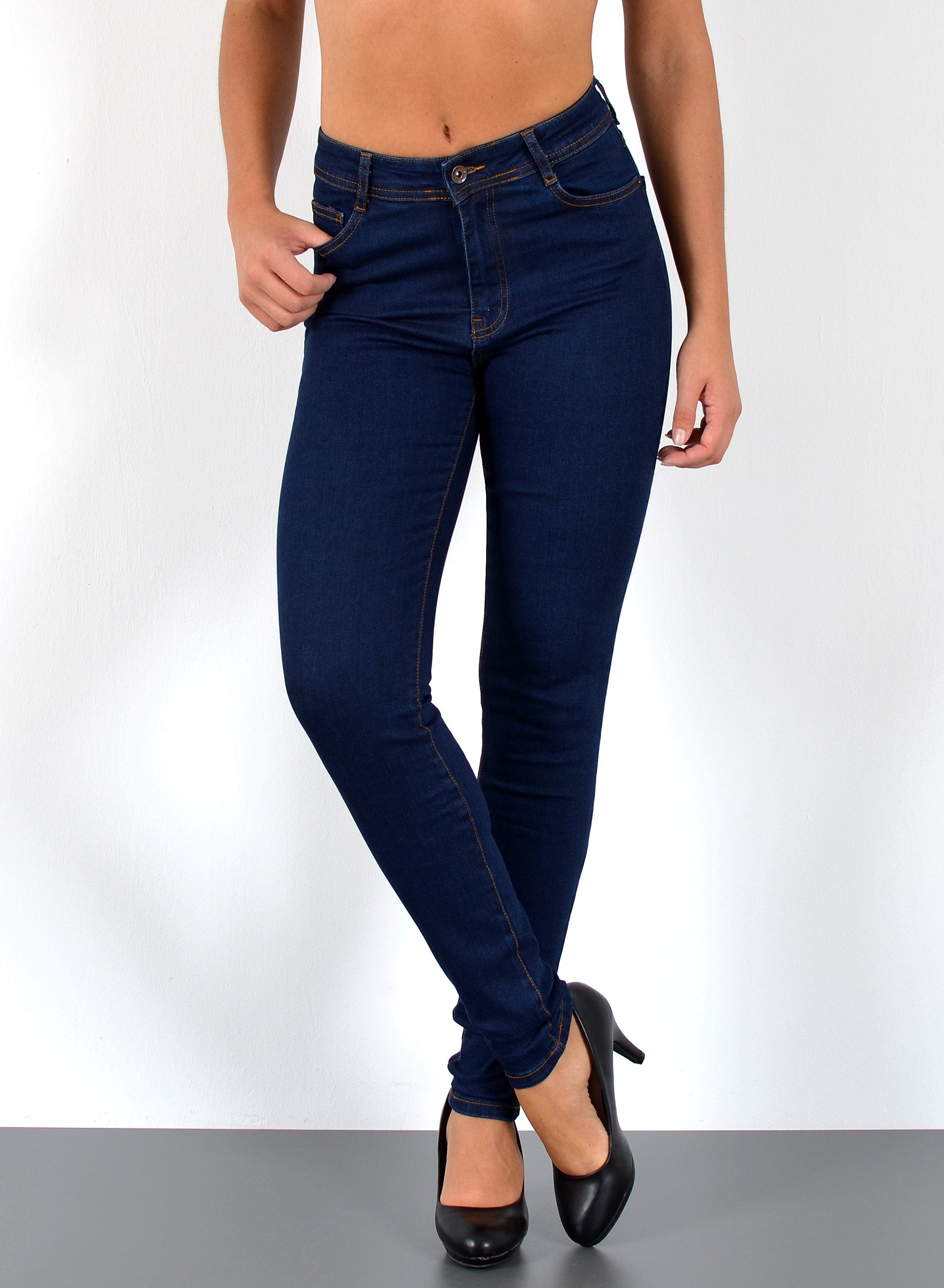ESRA Skinny-fit-Jeans S800 Damen Jeanshose Skinny Leg High Waist Jeans Stretch