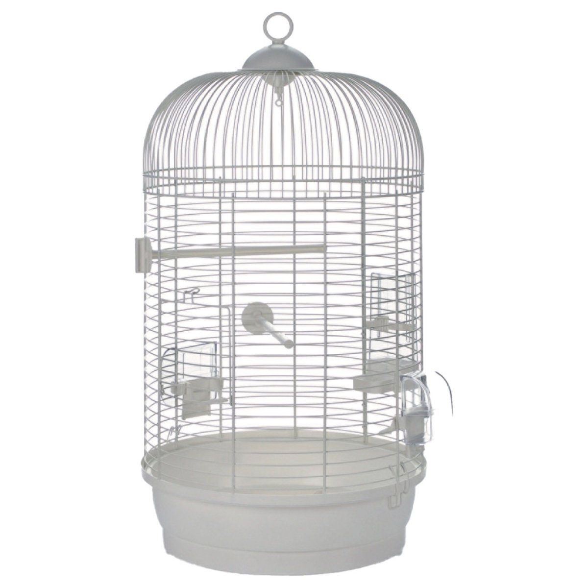 Beeztees Vogelkäfig Vogelkäfig Julia 3 rund weiß
