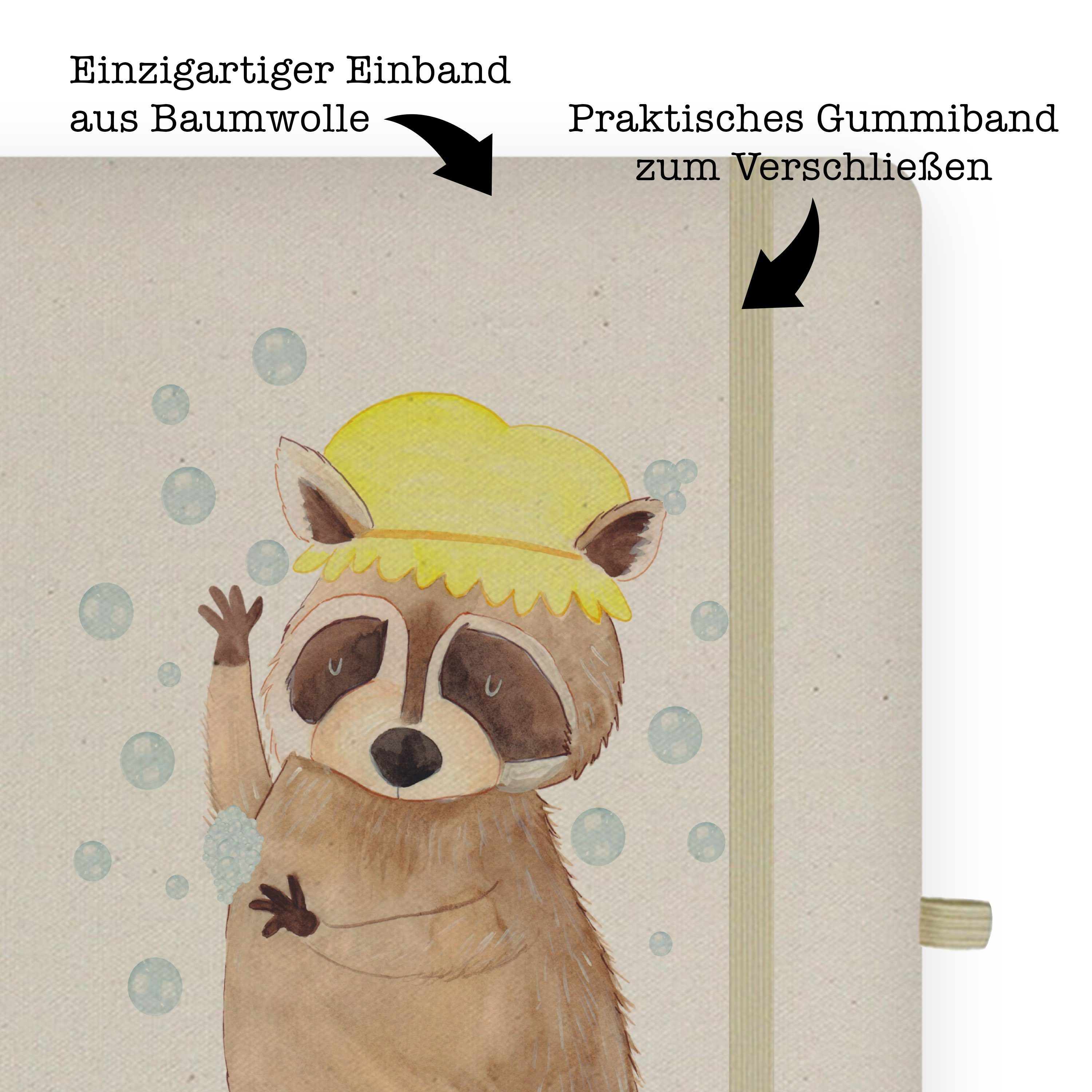 Mr. Mrs. - Panda Tiermotive, Mr. Panda waschen, lus Tagebuch, Notizbuch & & Mrs. Waschbär - Geschenk, Transparent