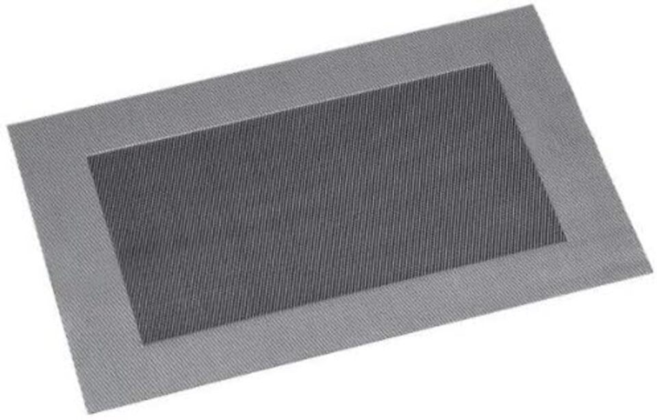 Platzset Tischset aus Kunststoff in Silber – Bußgeld, 43x29x0.1 cm