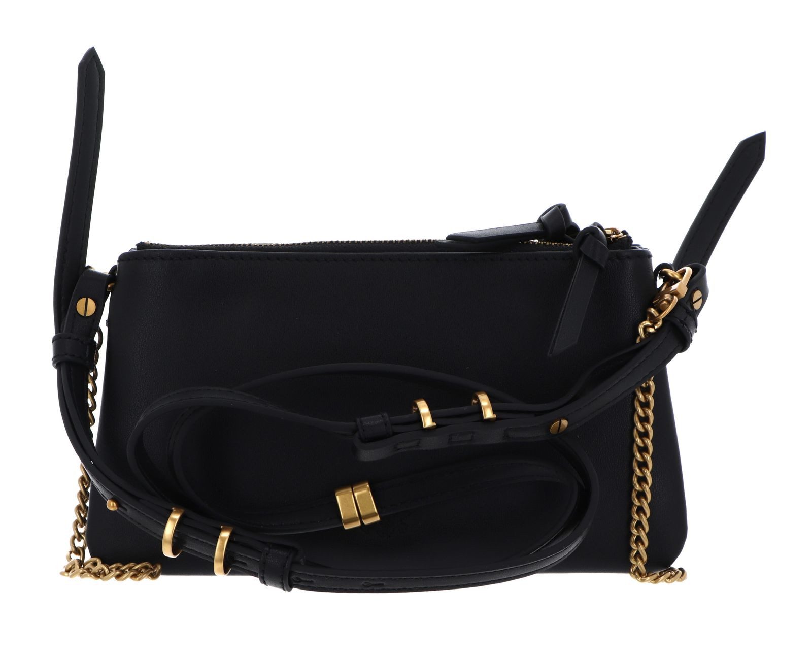 PINKO Umhängetasche Double Mini Vitello Morbido