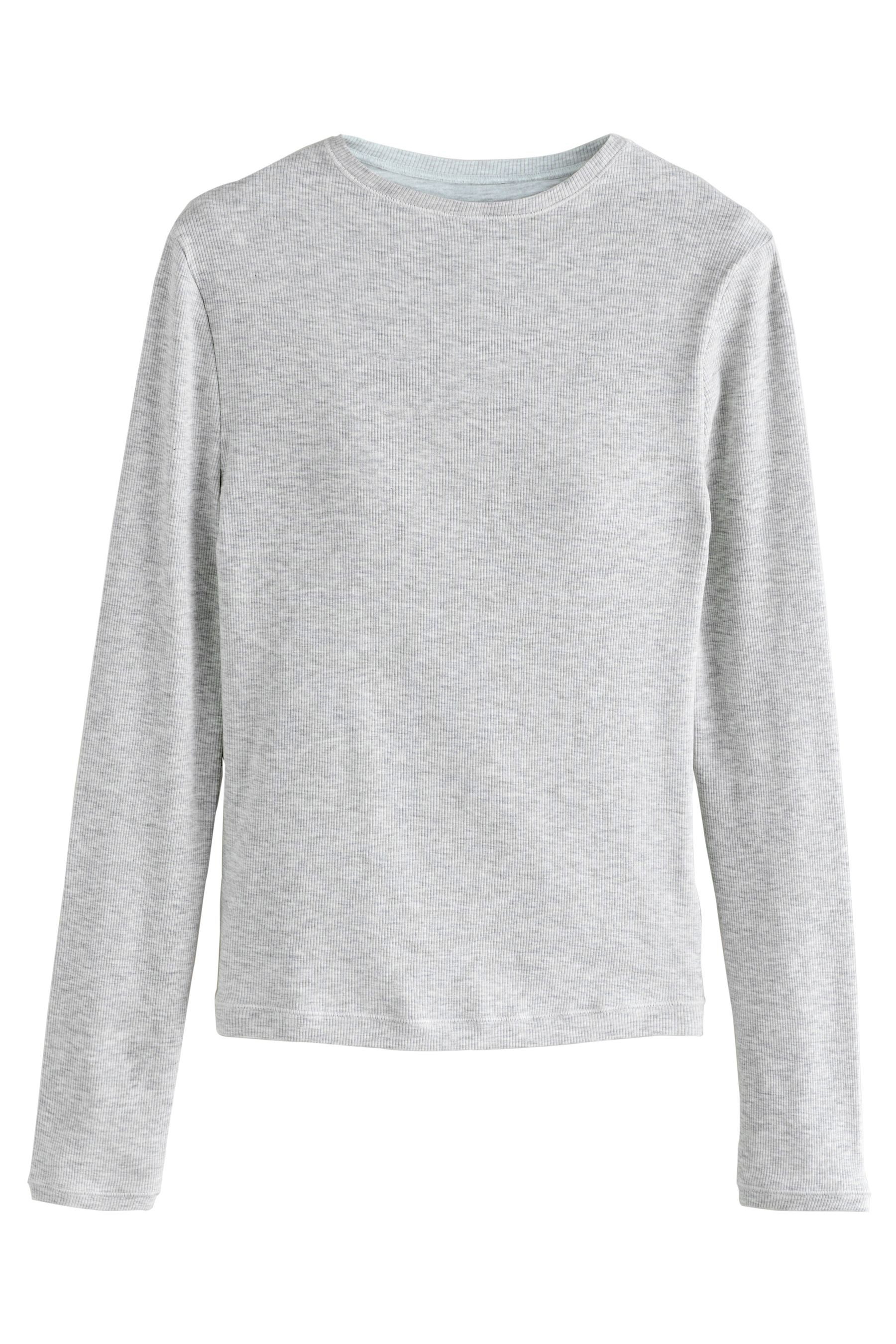 Langarmshirt Geripptes Langarmoberteil mit verdecktem Support