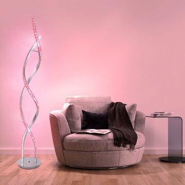 Globo LED Stehlampe, Leuchtmittel inklusive, Warmweiß, Stehlampe dimmbar LED Stehleuchte mit Farbwechsel
