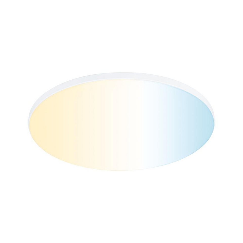 Paulmann LED Panel Smartes Zigbee LED Einbaupanel Veluna Edge in Weiß 18W  1400lm IP44, keine Angabe, Leuchtmittel enthalten: Ja, fest verbaut, LED,  warmweiss, LED Panele