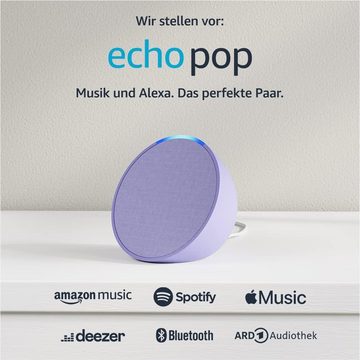 Amazon Echo Pop 2023 WLAN Bluetooth Alexa Multiroom Lautsprecher (WLAN (WiFi), Bluetooth)