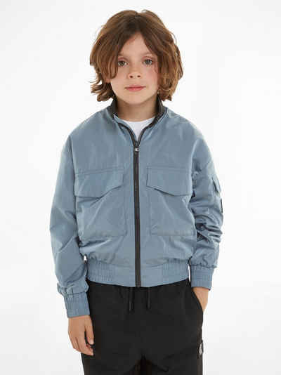 Calvin Klein Jeans Bomberjacke STRUCTURED NYLON ZIPPED BOMBER für Kinder bis 16 Jahre
