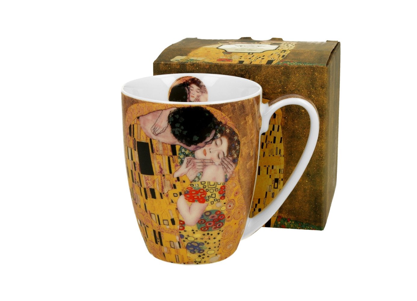 Duo-Gift Tasse The Kiss Gustav Klimt Porzellan 0,36 L mit Geschenkbox, 1-tlg.