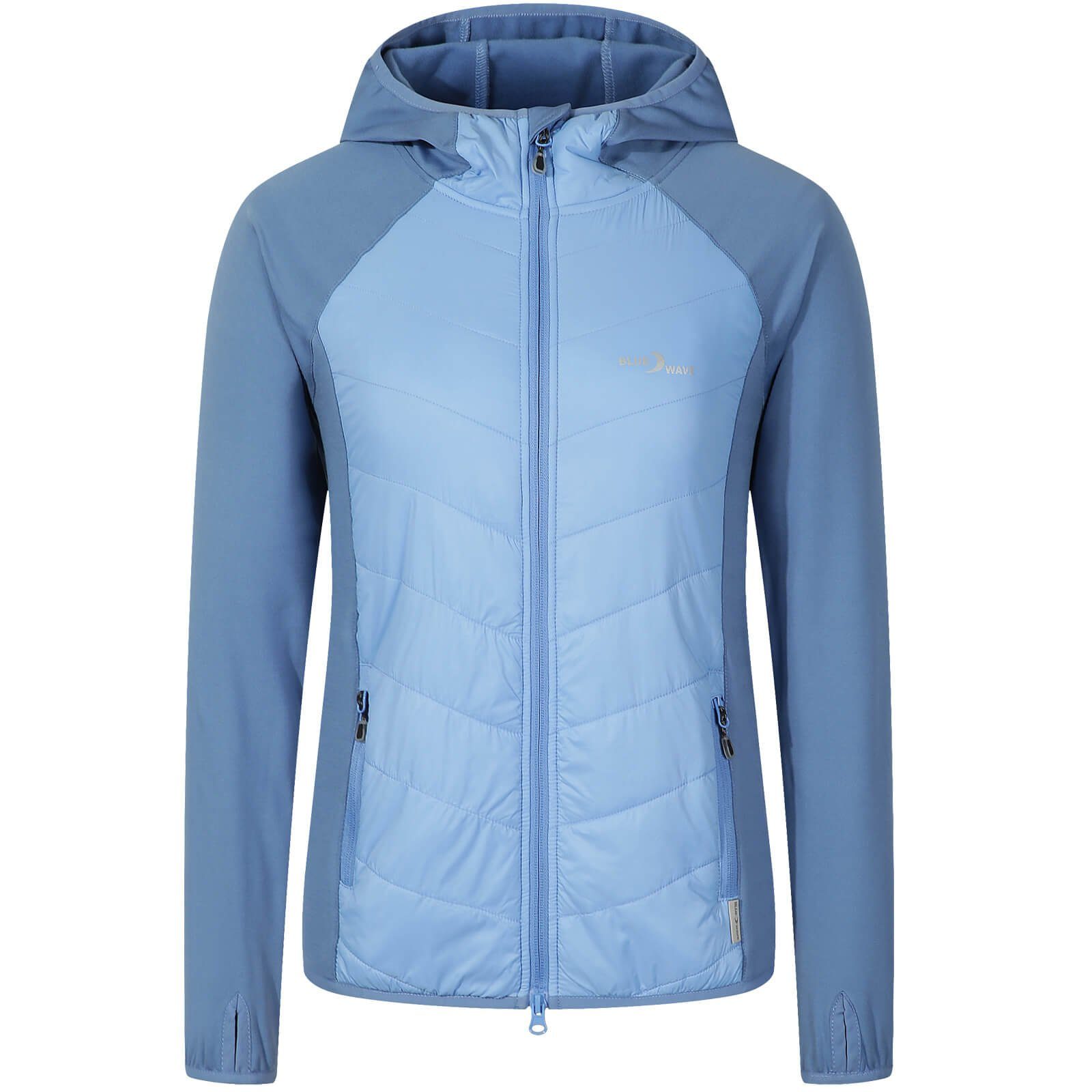 Blue Wave Steppjacke Damen Hybridjacke Marlene Outdoor mit Kapuze und ...