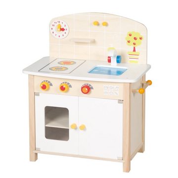 roba® Spielküche Little Kitchen, Spielzeug-Küchenzeile mit 2 Kochstellen, Spüle, Wasserhahn & Zubehör