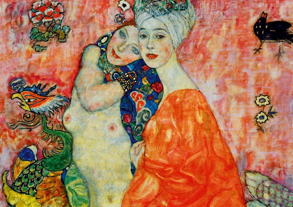 Bluebird Puzzle Puzzle Gustave Klimt - The Women Friends, 1917, Puzzleteile