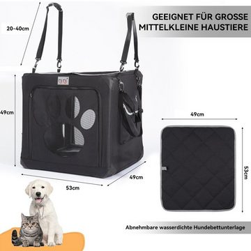 Welikera Tiertransporttasche Faltbarer Hundebox für Hunde in Verschiedenen Größen,53*49*49cm