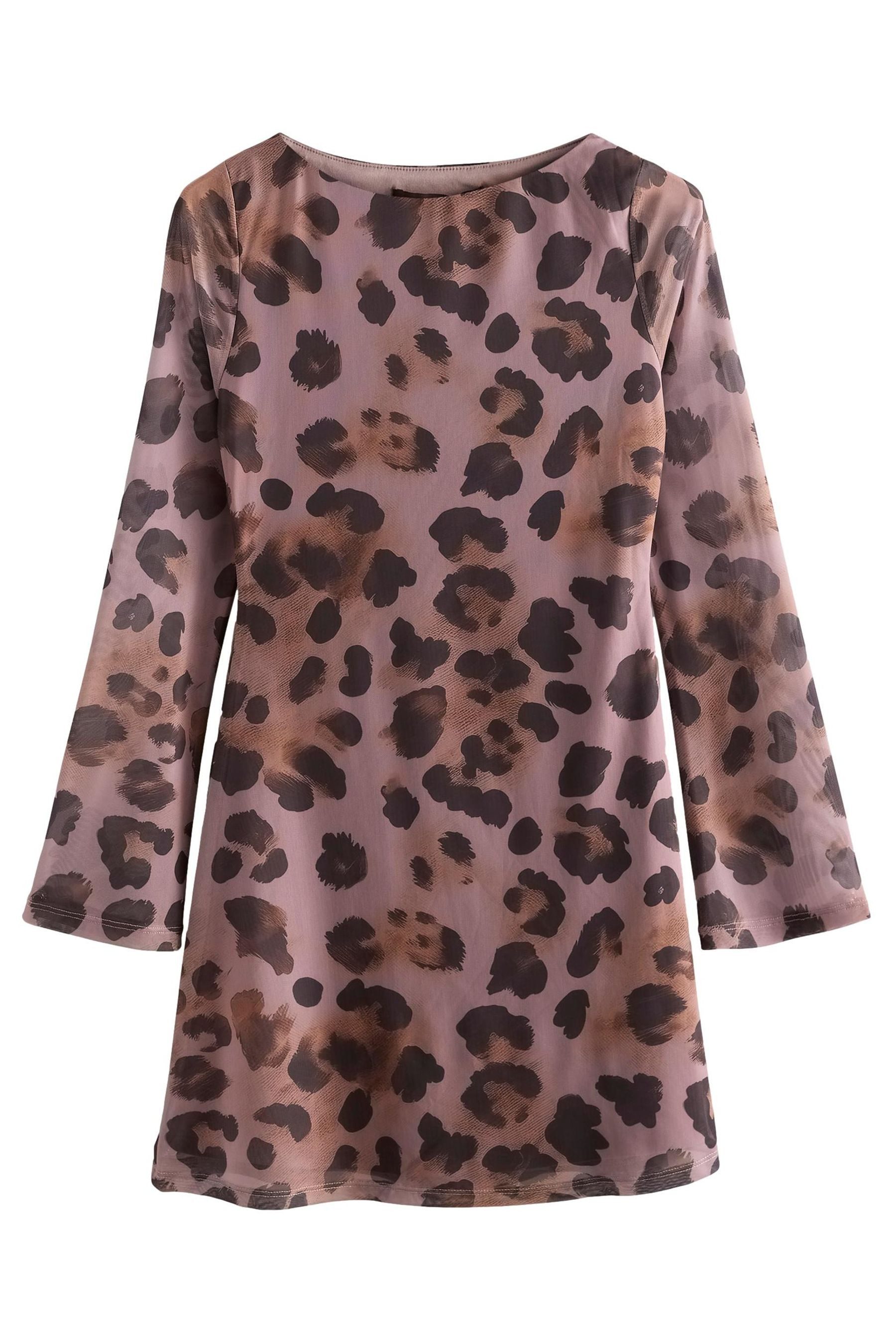 Next Minikleid Langärmeliges Mesh-Minikleid (1-tlg) günstig online kaufen