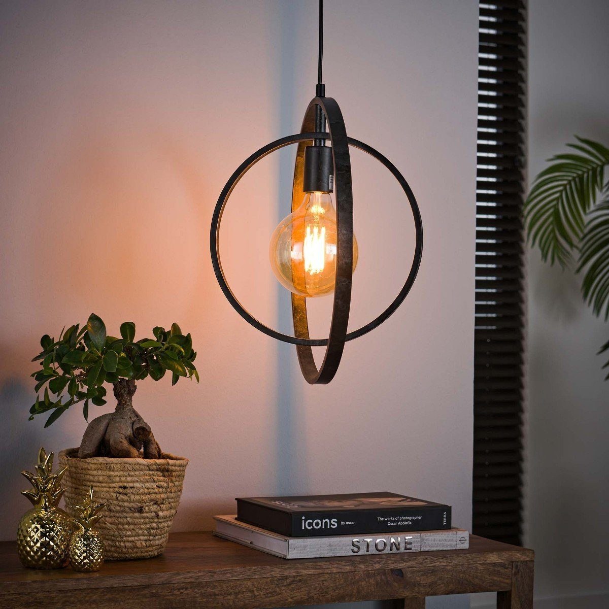 Liadomo Pendelleuchte Houston, ohne Leuchtmittel, Hängelampe im rustikalen Industrial Style