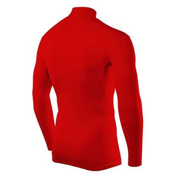 TCA Langarmshirt TCA Herren Kompressionsshirt - Rot, XXL (1-tlg)