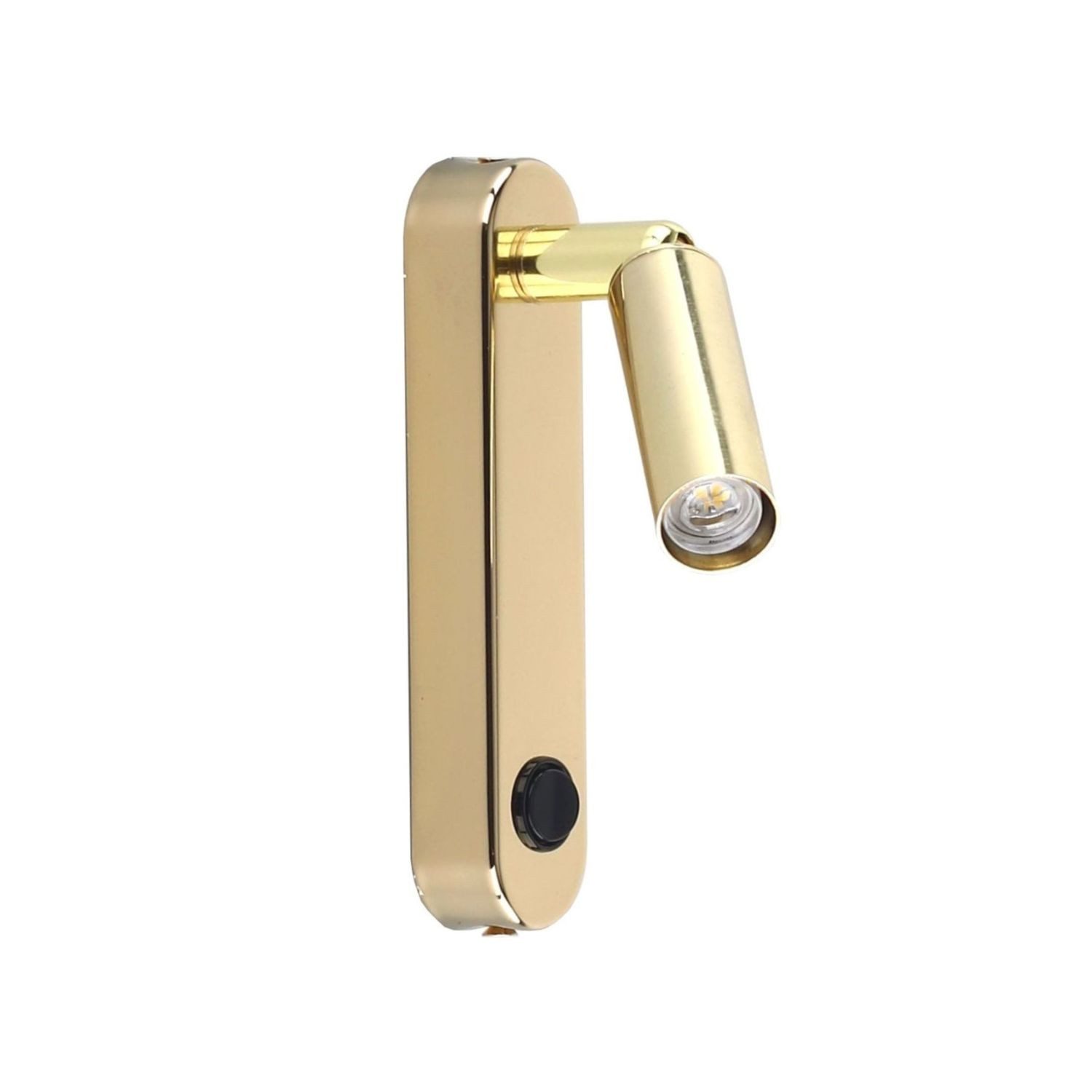 Licht-Erlebnisse Wandstrahler PASA, ohne Leuchtmittel, Metall verstellbar in Gold G9 Modern
