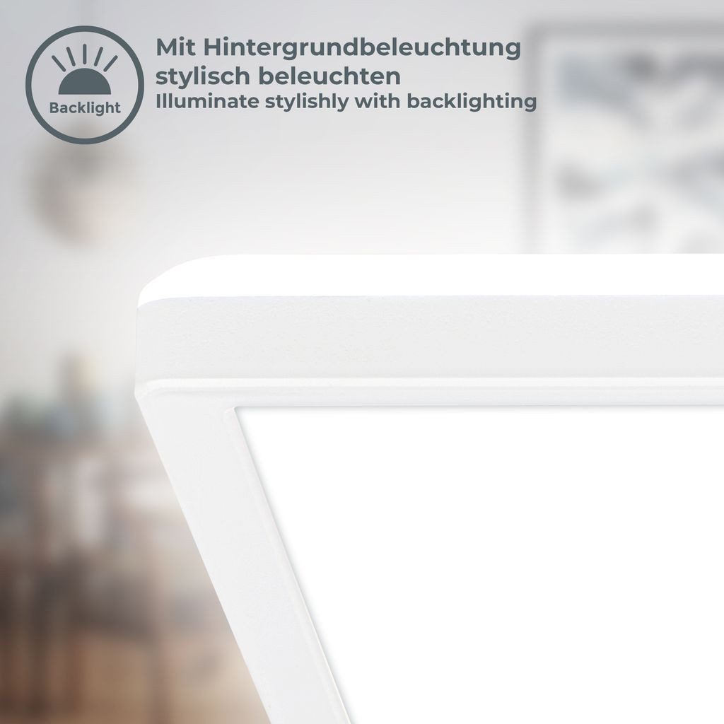 B.K.Licht LED Deckenleuchte Ultraflaches LED Panel günstig online kaufen
