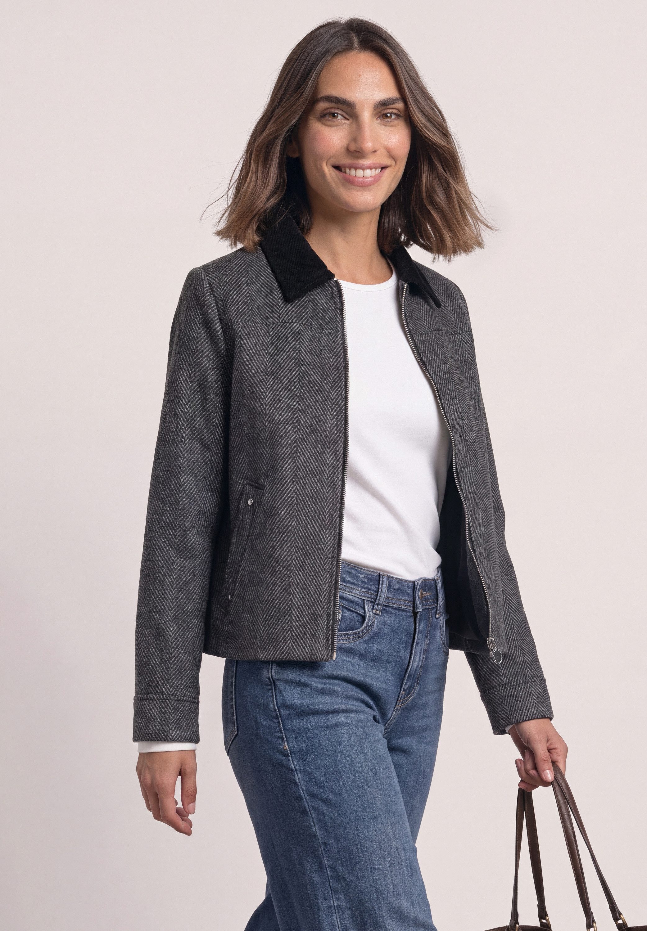 STREET ONE Kurzjacke mit Kragen