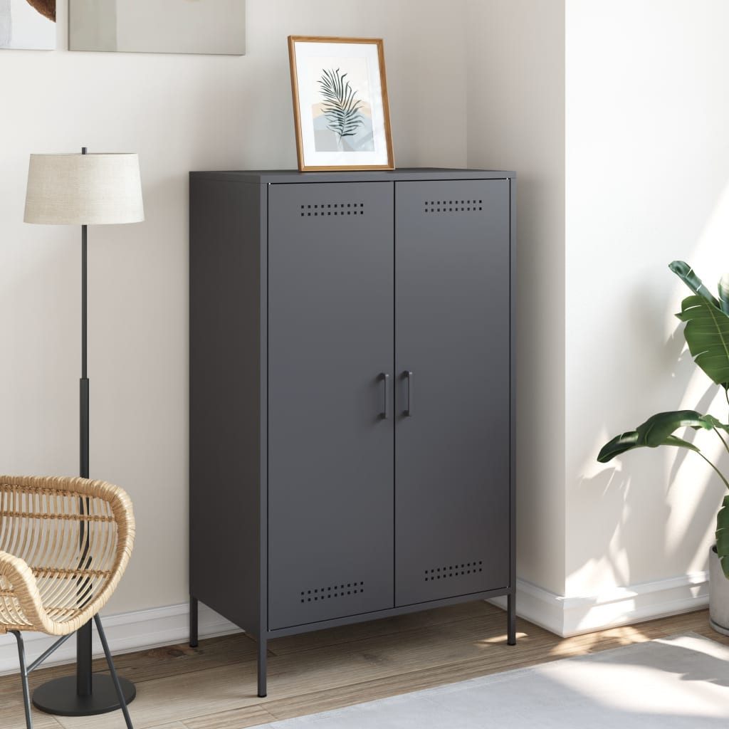 vidaXL Highboard Highboard Anthrazit 68x39x113 cm günstig online kaufen