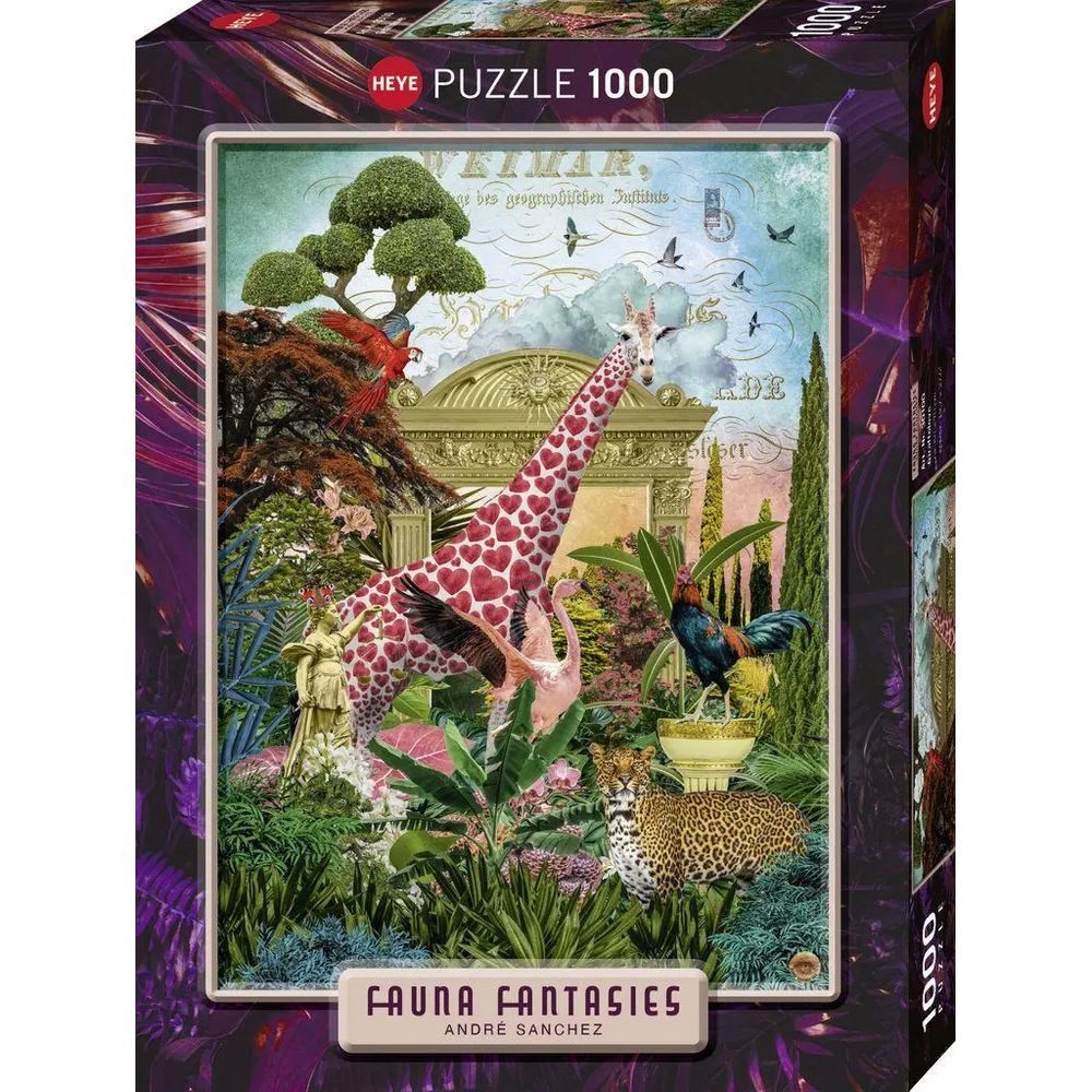HEYE Puzzle GIRAFFOLOVE, HEYE Puzzle von Rie Tokimatsu, 1000 Puzzleteile