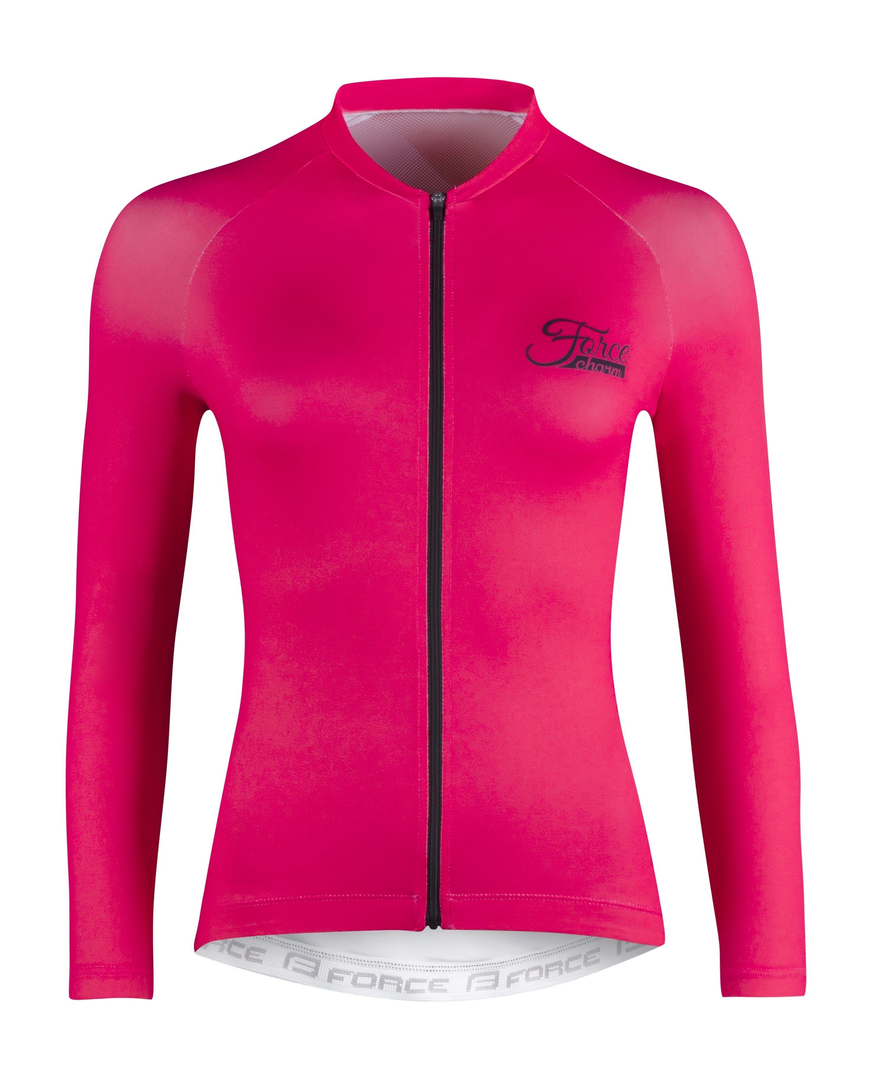 FORCE Radtrikot Jersey FORCE CHARM Lady langarm pink %%% günstig online kaufen