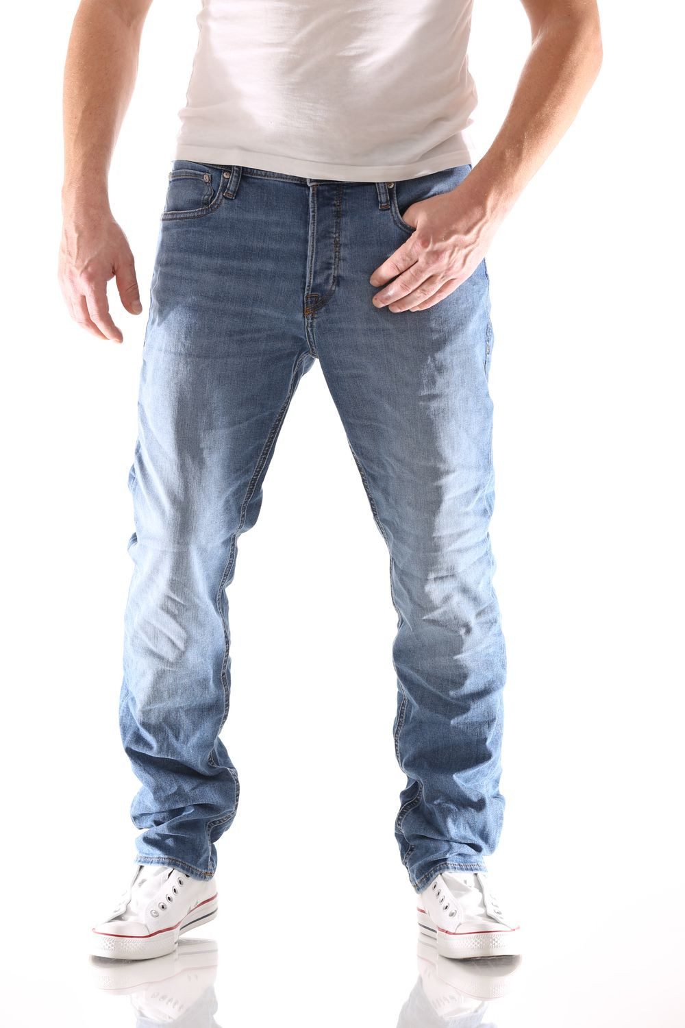 Slim-fit-Jeans Jack & Jones Tim Original Slim Herren Jeans