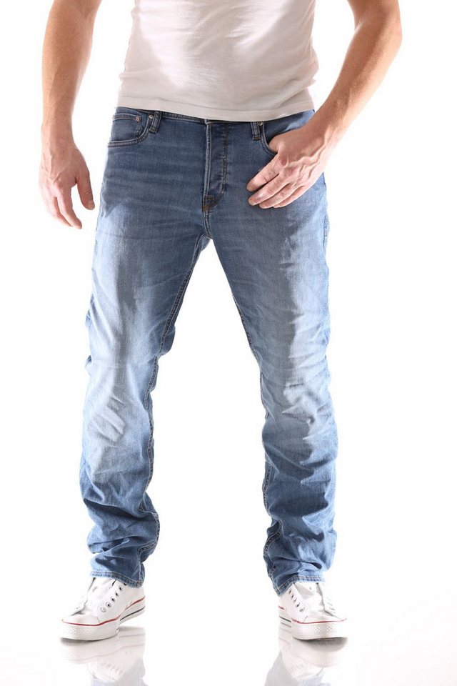 Jack & Jones Slim-fit-Jeans Jack & Jones Tim Original Slim Herren Jeans