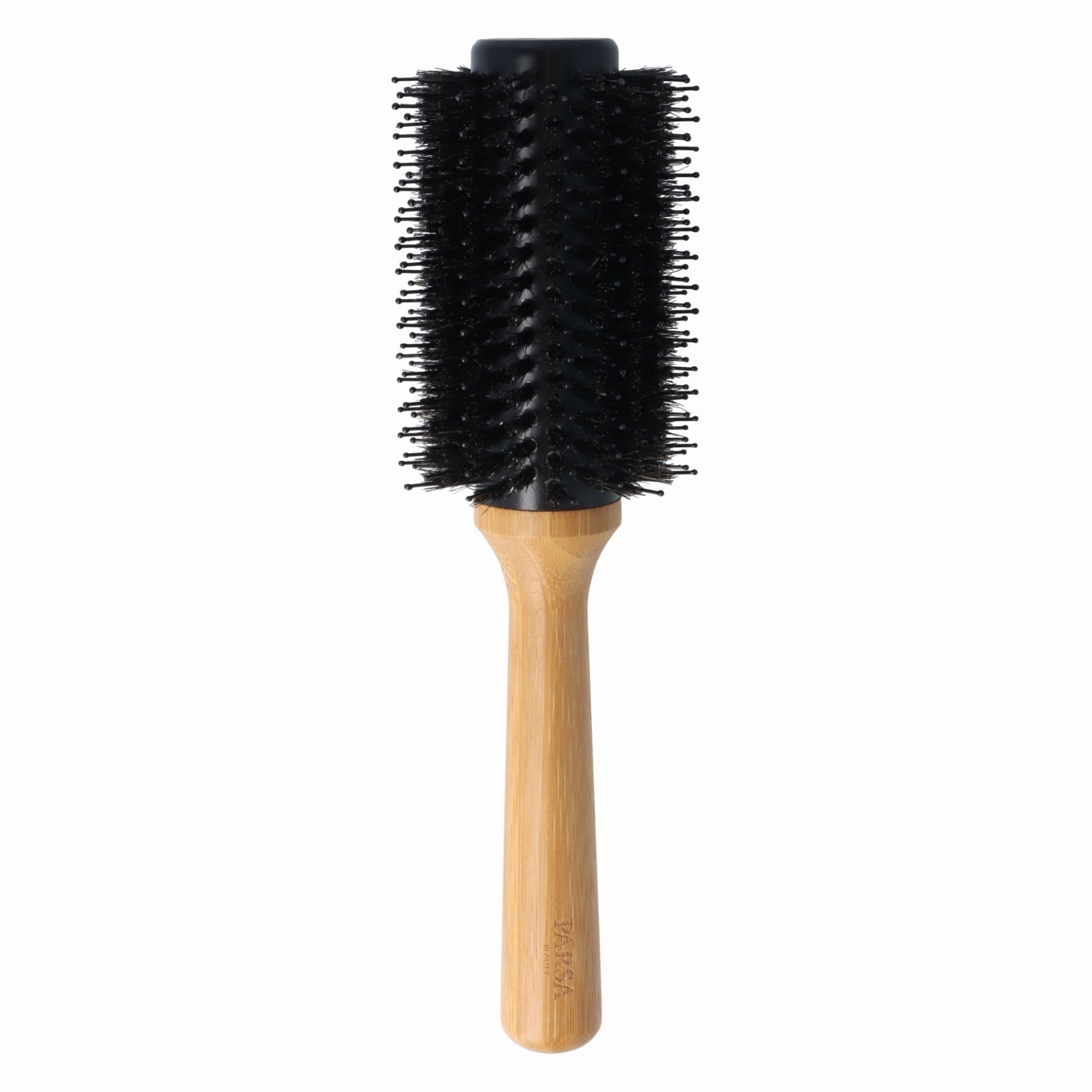 PARSA Beauty Haarbürste Eco Rundföhnbürste, FSC-Bambus & Keramik mit Aloe Vera Pflege