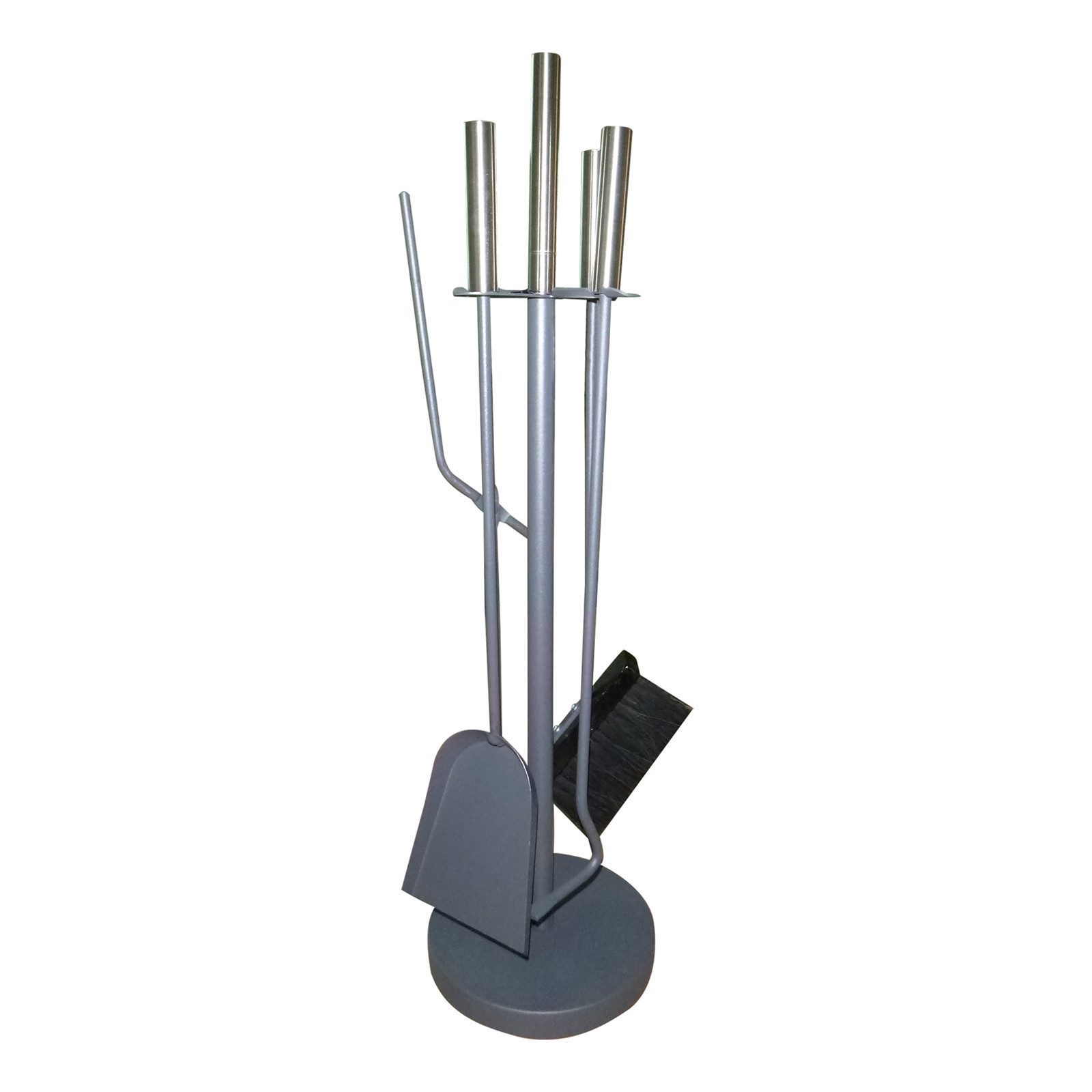 HTI-Living Kamingarnitur Kaminbesteck aus Metall 5-teiliges Set, (Set, 1x Schürhaken, 1x Schaufel, 1x Besen, 1x Zange und 1x Halter), Schürhaken Schaufel Besen Kaminzange