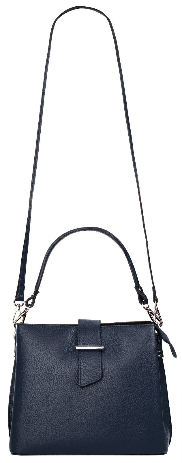 Cluty Henkeltasche (1-tlg), echt Leder, Made in Italy