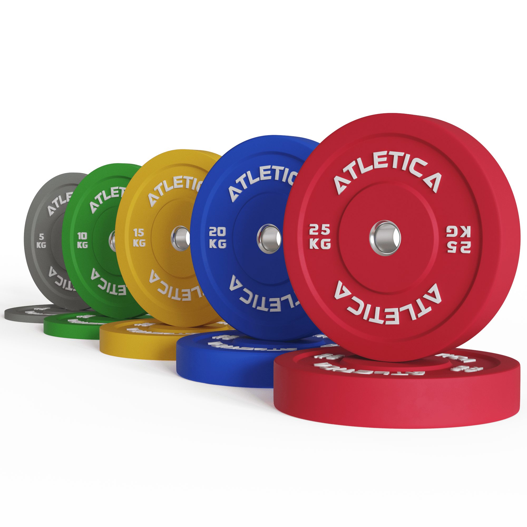 ATLETICA Hantelscheiben Color Bumper Plates 150kg Set